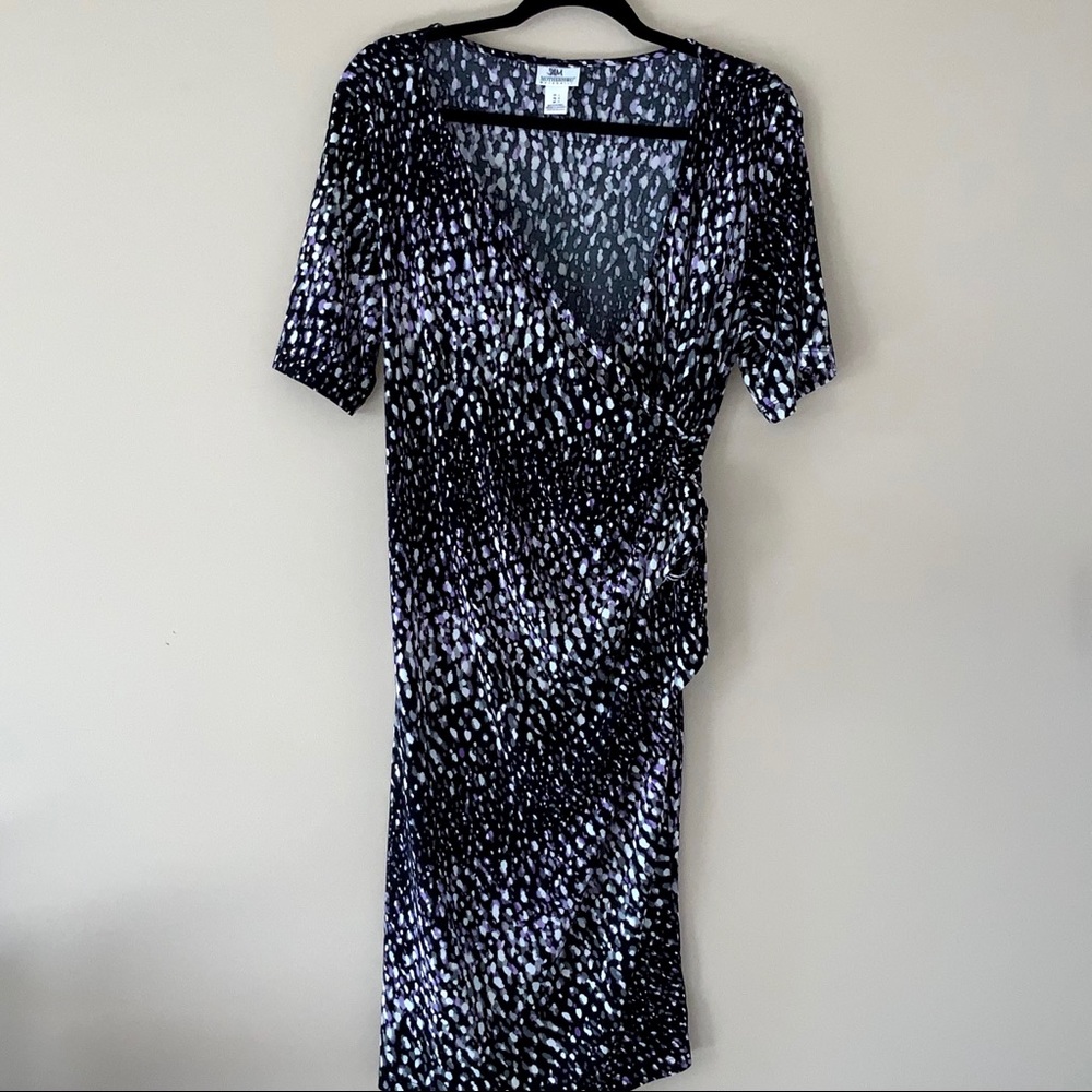 Maternity wrap dress, size medium